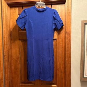 Chic Royal Blue Mini Dress